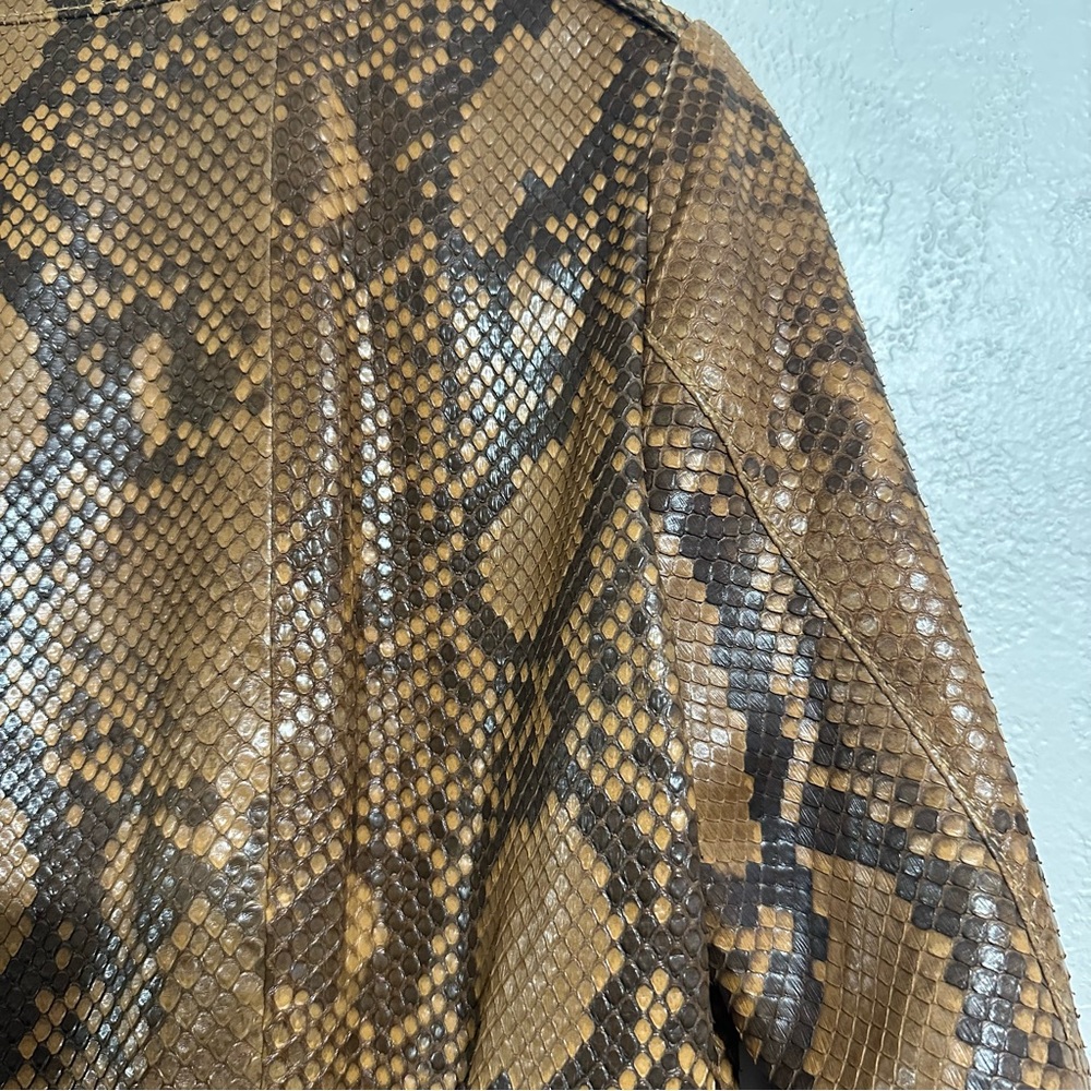 Saint Laurent Paris Python Leather Belted Playsui… - image 4